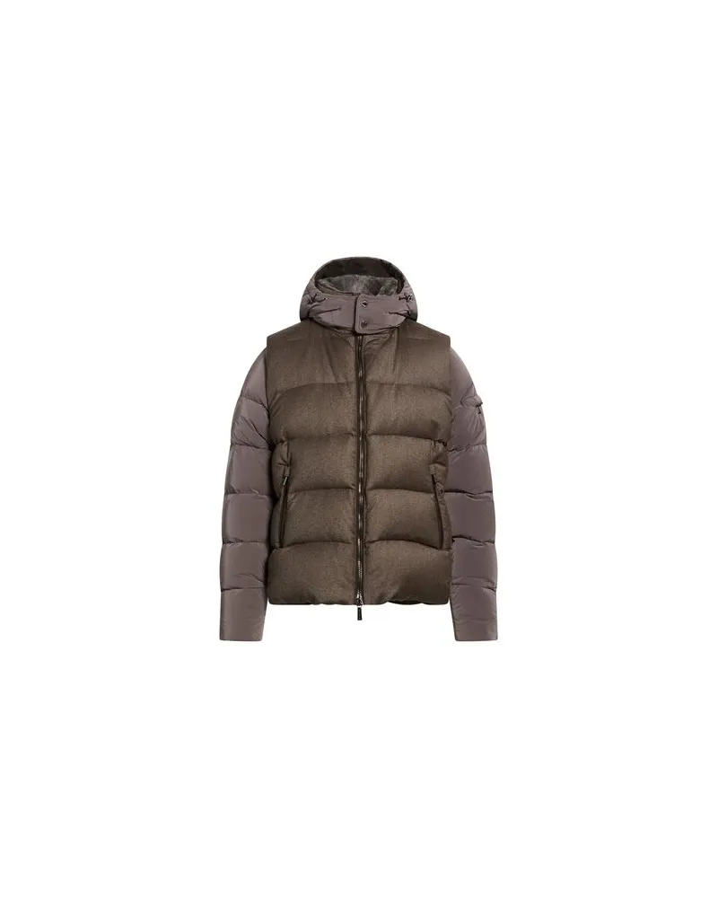 MOORER JACKEN & MÄNTEL - Pufferjacken & Daunenjackenauf YOOX.COM Braun