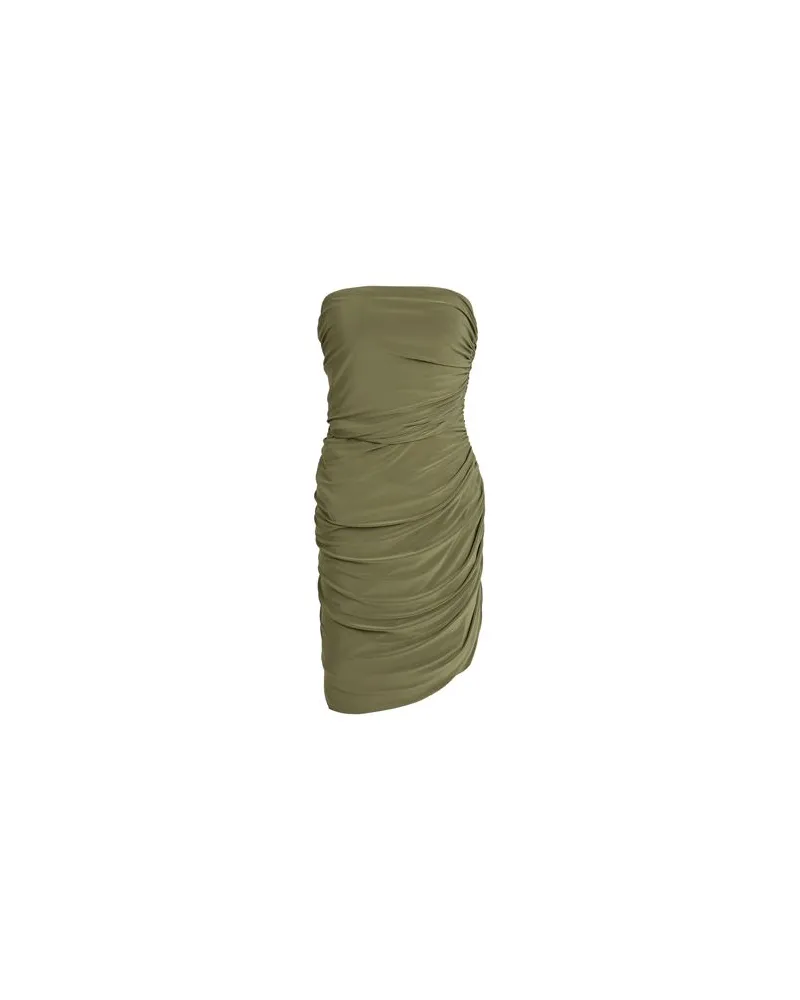Norma Kamali KLEIDER - Midi-Kleiderauf YOOX.COM Militärgrün