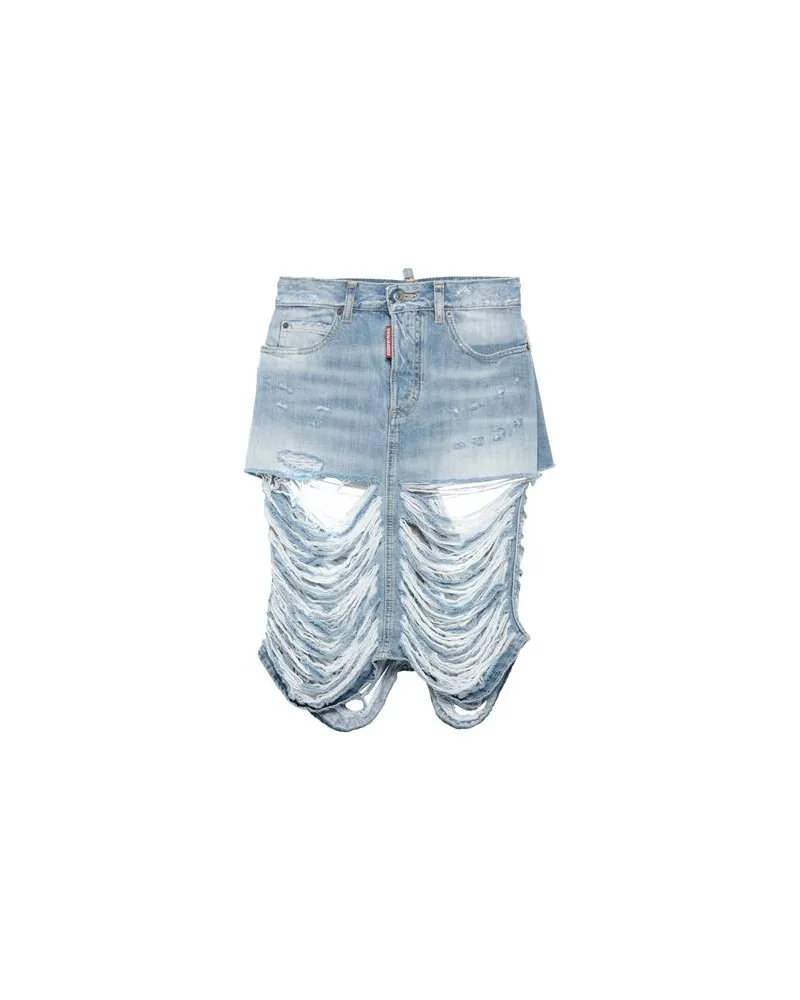 Dsquared2 HOSEN & RÖCKE - Midi-Röckeauf YOOX.COM Blau