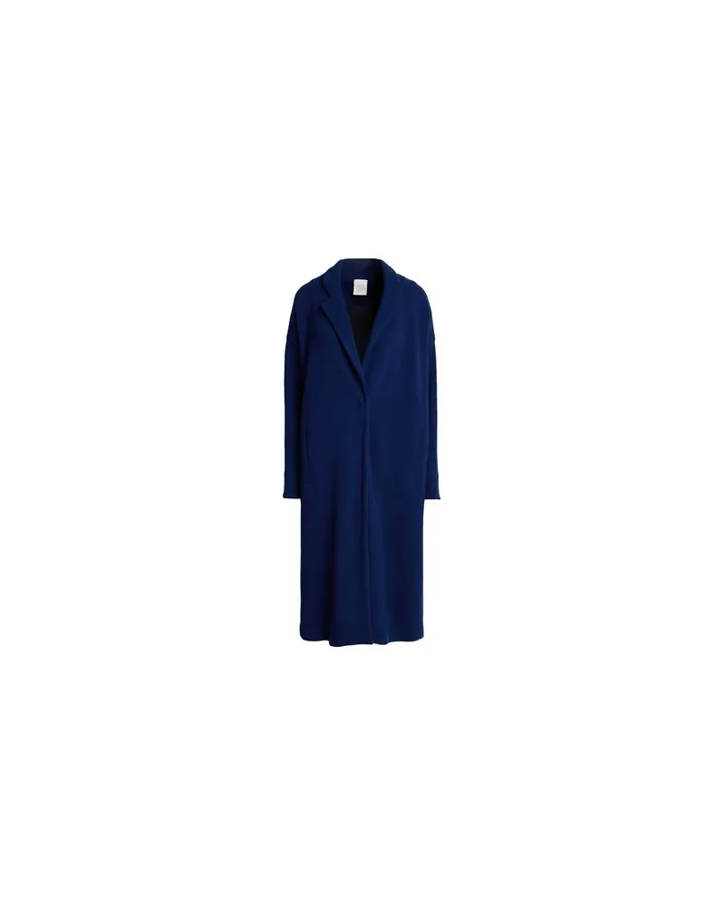 120% Lino JACKEN & MÄNTEL - Mäntelauf YOOX.COM Blau
