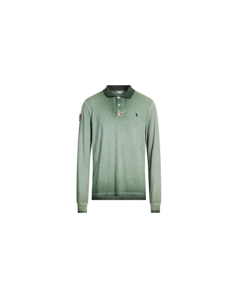 U.S. Polo Assn.  TOPS - Poloshirtsauf YOOX.COM Salbeigrün