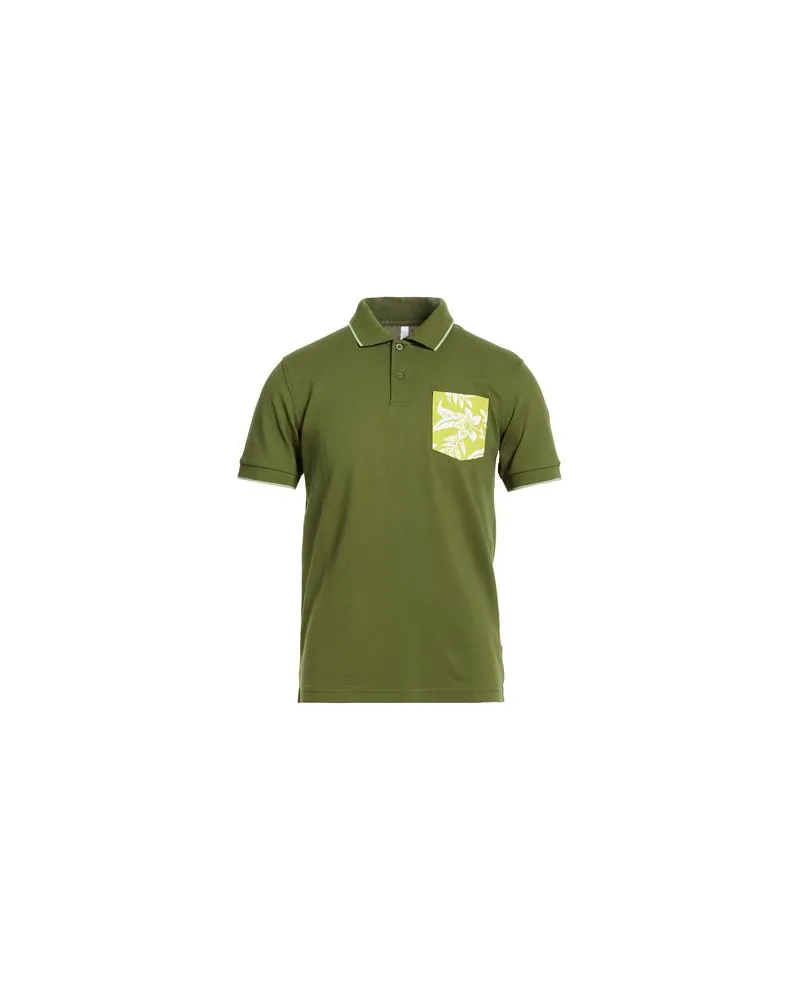 Sun68 TOPS - Poloshirtsauf YOOX.COM Militärgrün