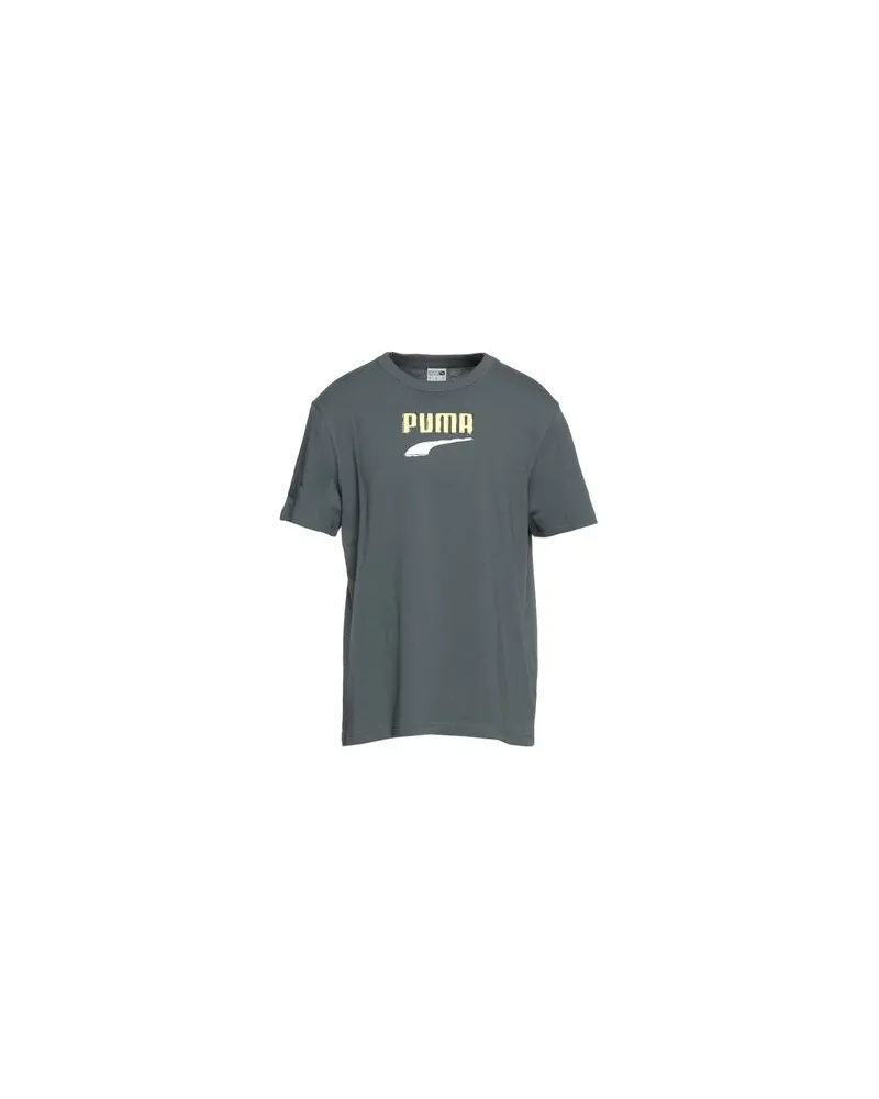 Puma Downtown Logo Tee  - TOPS - T-shirtsauf YOOX.COM Blei