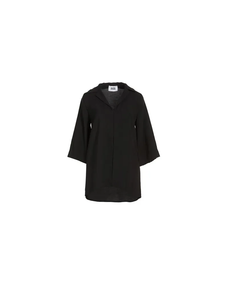 Alpha Studio TOPS - Hemdenauf YOOX.COM Schwarz