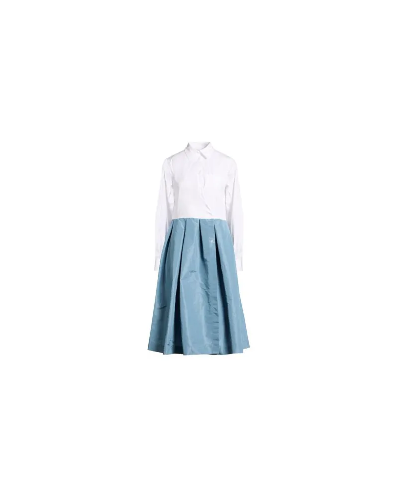 Sara Roka KLEIDER - Midi-Kleiderauf YOOX.COM Taubenblau