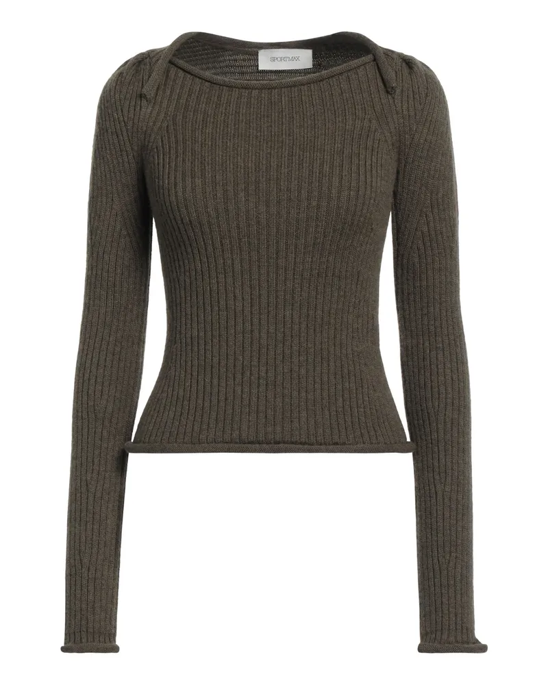 SPORTMAX Pullover Militärgrün