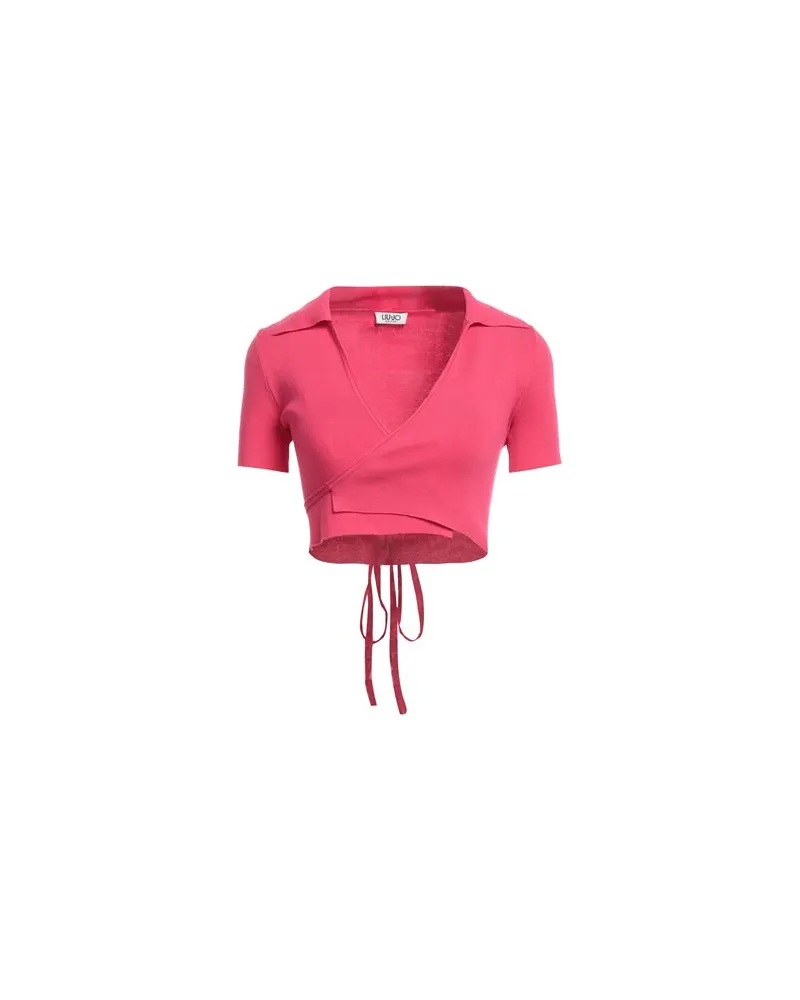 Liu Jo STRICKWAREN - Wickelpulloverauf YOOX.COM Fuchsia