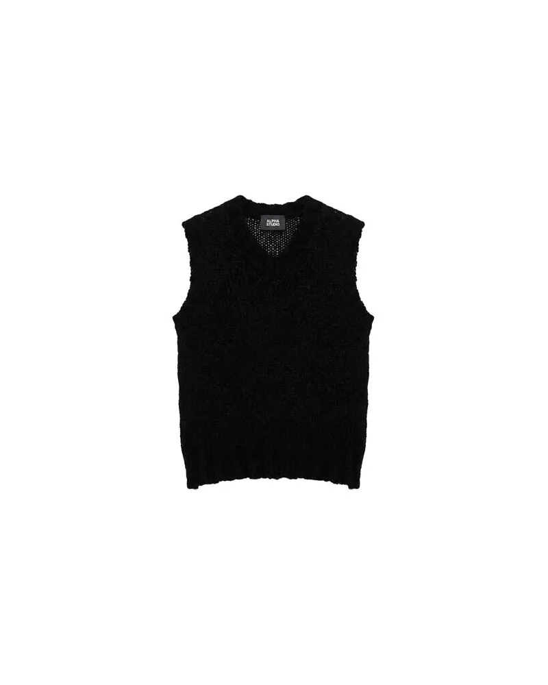 Alpha Studio STRICKWAREN - Pulloverauf YOOX.COM Schwarz