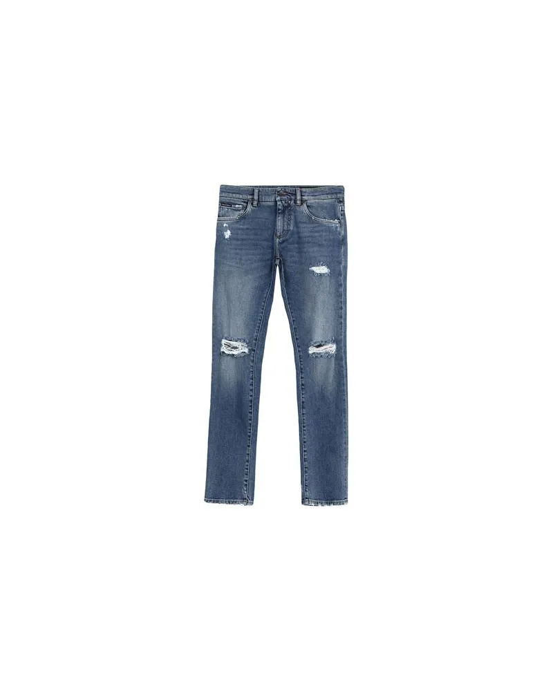Dolce & Gabbana HOSEN & RÖCKE - Jeanshosenauf YOOX.COM Blau