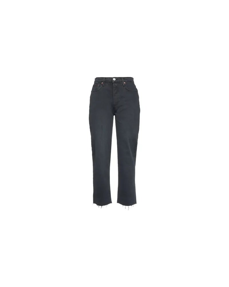 RE/DONE HOSEN & RÖCKE - Jeanshosenauf YOOX.COM Schwarz