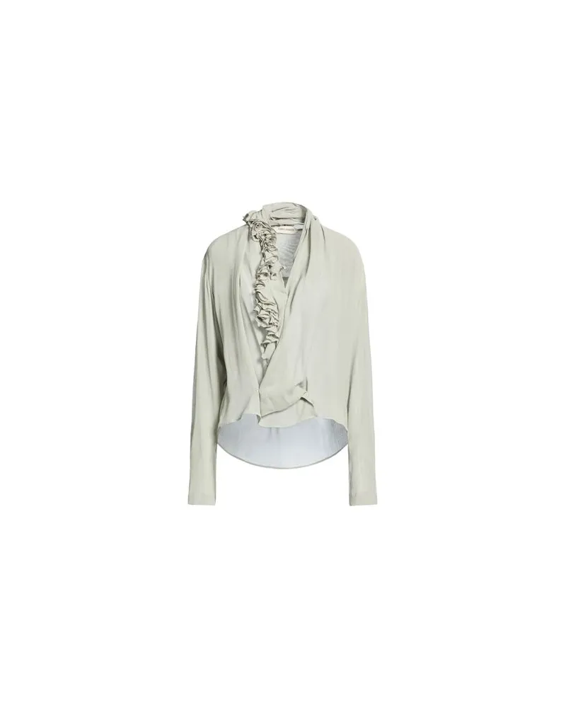 Alberta Ferretti TOPS - Hemdenauf YOOX.COM Salbeigrün