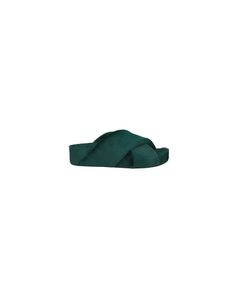 Jil Sander SCHUHE - Sandalenauf YOOX.COM Dunkelgrün