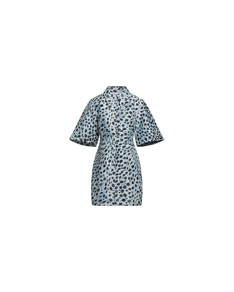 Ganni KLEIDER - Mini-Kleiderauf YOOX.COM Himmelblau