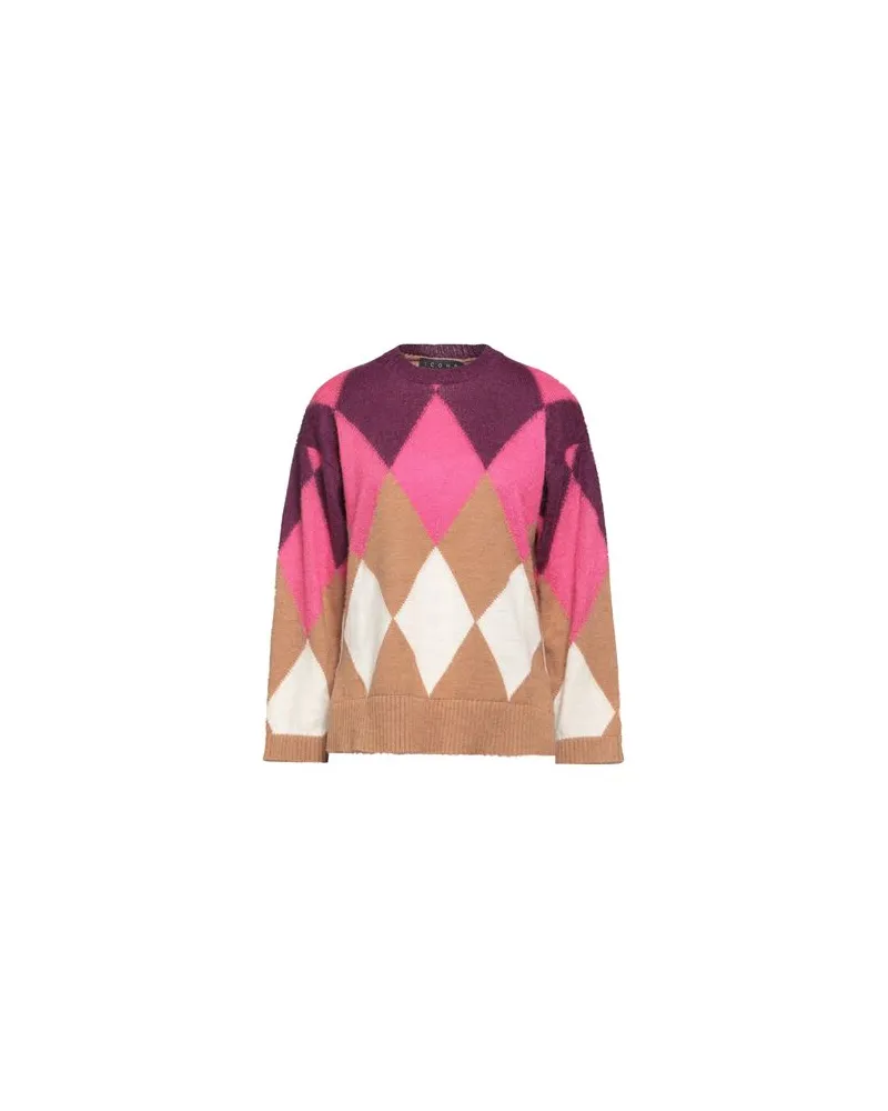 Icona By Kaos STRICKWAREN - Pulloverauf YOOX.COM Fuchsia
