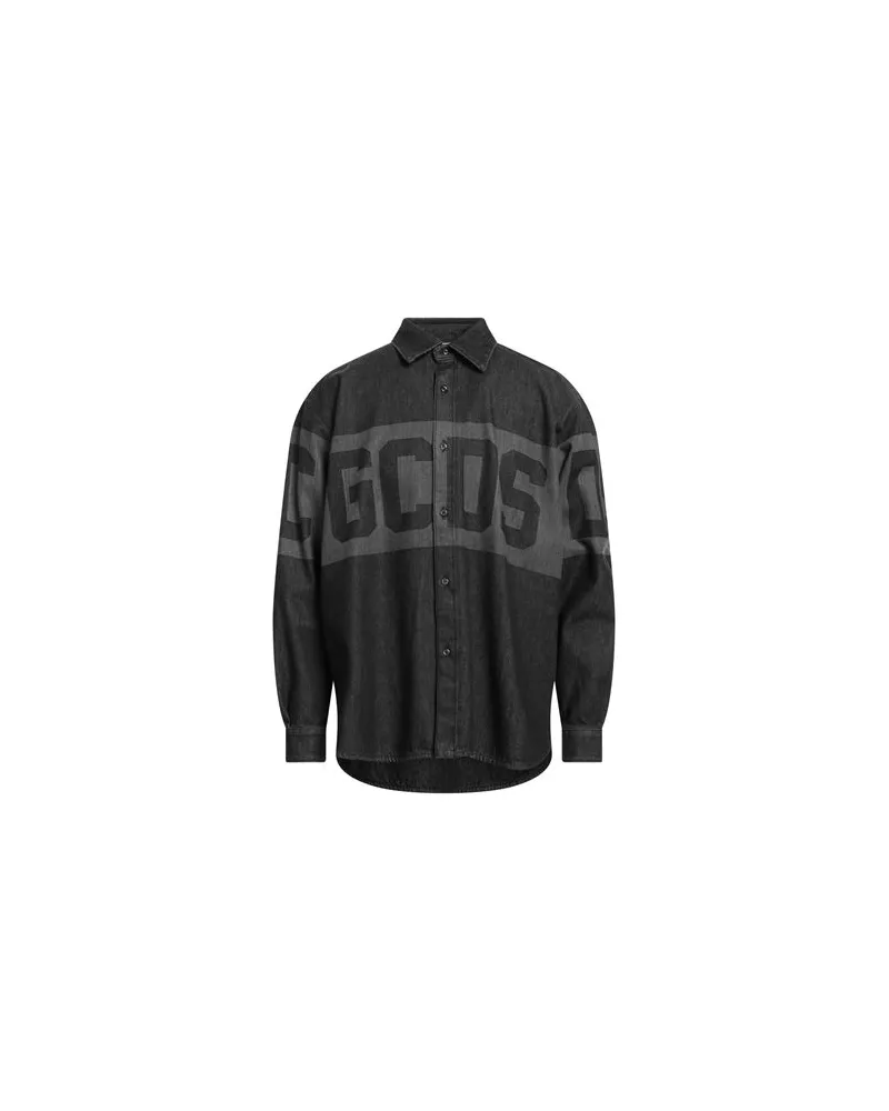 GCDS TOPS - Jeanshemdenauf YOOX.COM Schwarz