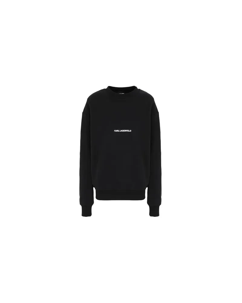 Karl Lagerfeld UNISEX LOGO SWEATSHIRT  - TOPS - Sweatshirtsauf YOOX.COM Schwarz