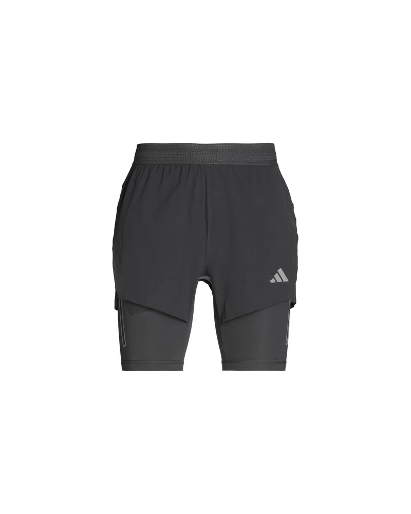 adidas HIIT EL 2N1 SHO  - HOSEN & RÖCKE - Shorts & Bermudashortsauf YOOX.COM Grau