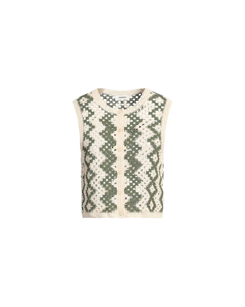 Sandro STRICKWAREN - Strickjackenauf YOOX.COM Beige