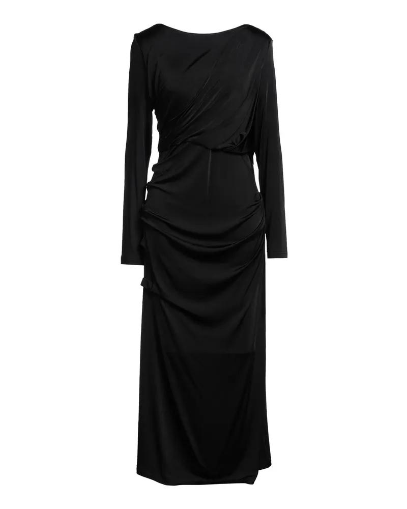 Dries van Noten Midi-Kleid Schwarz