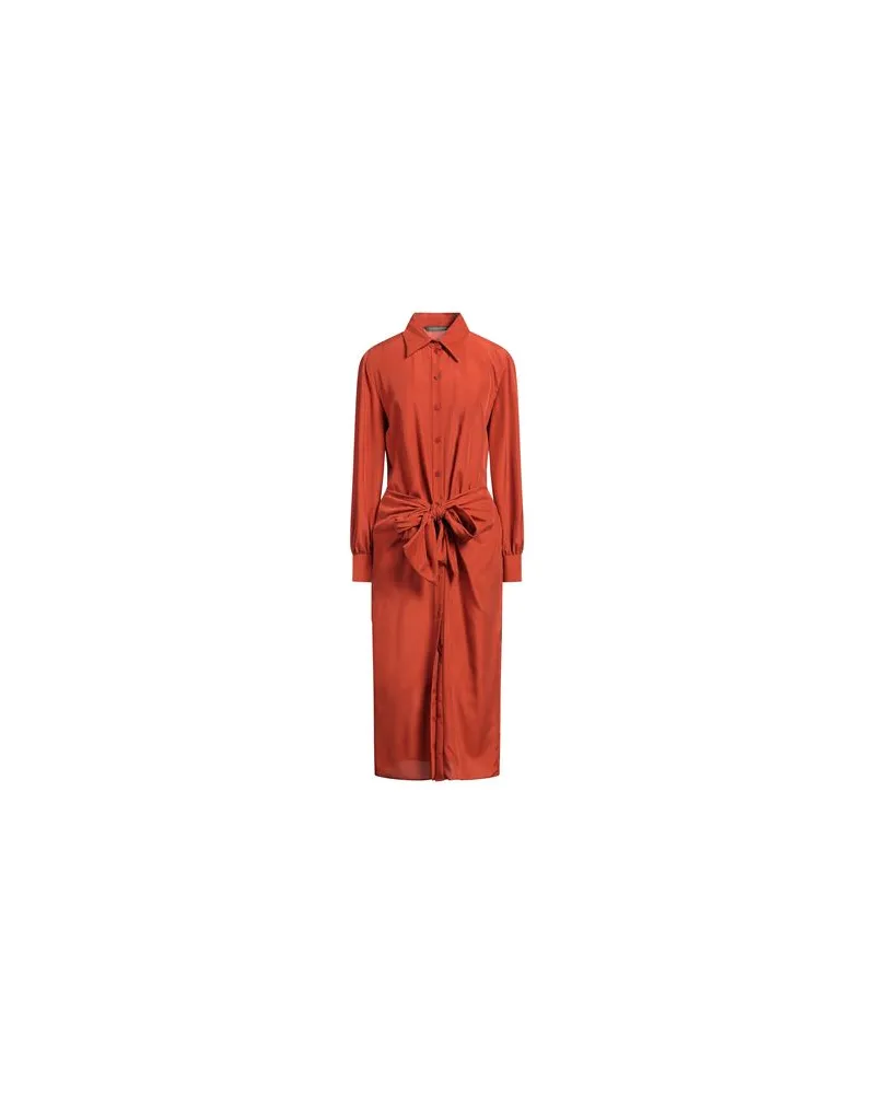 Alberta Ferretti KLEIDER - Midi-Kleiderauf YOOX.COM Rostrot
