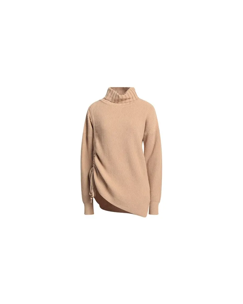 Alpha Studio STRICKWAREN - Rollkragenpulloverauf YOOX.COM Beige