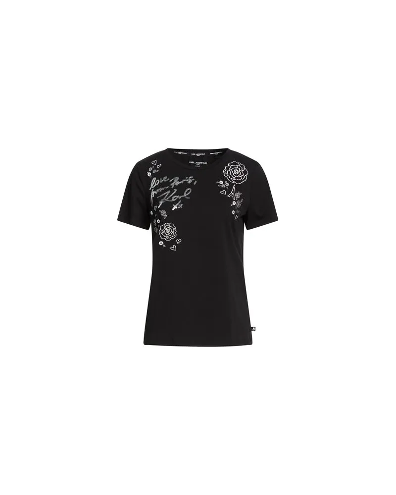 Karl Lagerfeld TOPS - T-shirtsauf YOOX.COM Schwarz