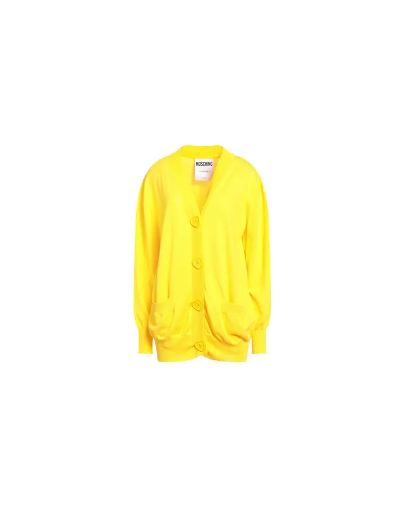 Moschino STRICKWAREN - Strickjackenauf YOOX.COM Gelb