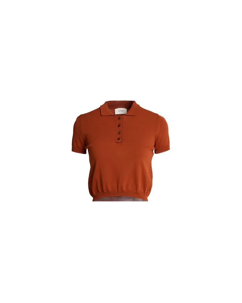 VICOLO TOPS - Poloshirtsauf YOOX.COM Rostrot