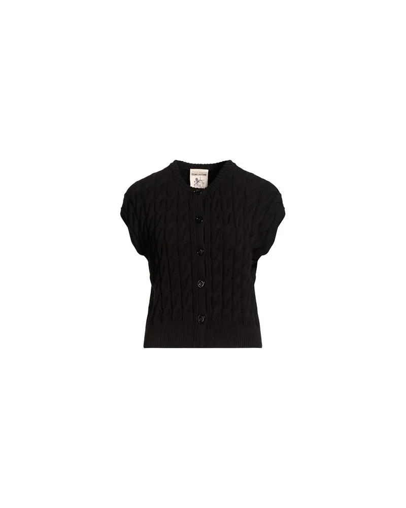 Semicouture STRICKWAREN - Strickjackenauf YOOX.COM Schwarz