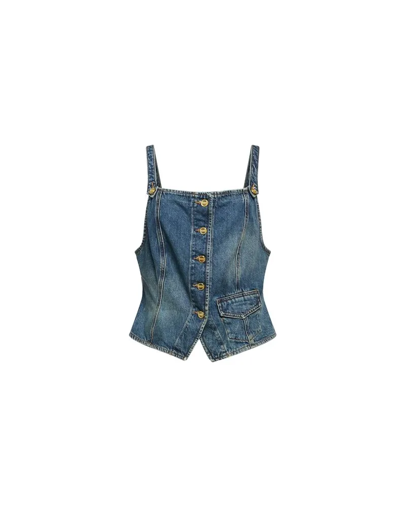Ganni TOPS - Topsauf YOOX.COM Blau
