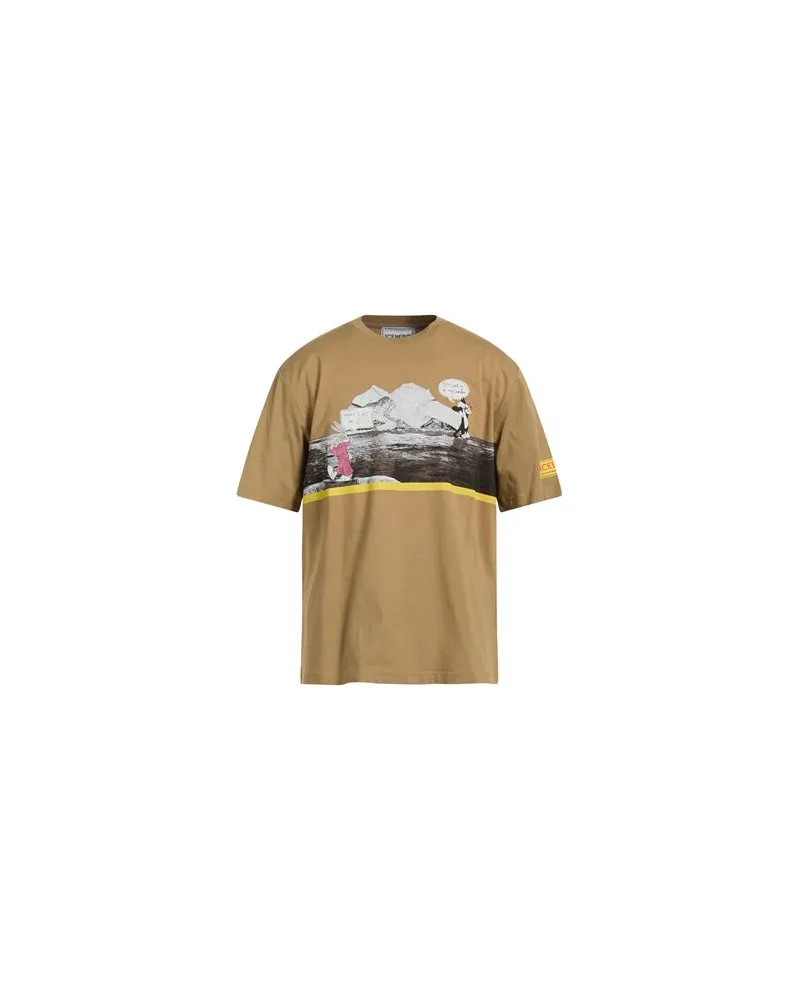 Iceberg T-SHIRT JERSEY - TOPS - T-shirtsauf YOOX.COM Beige