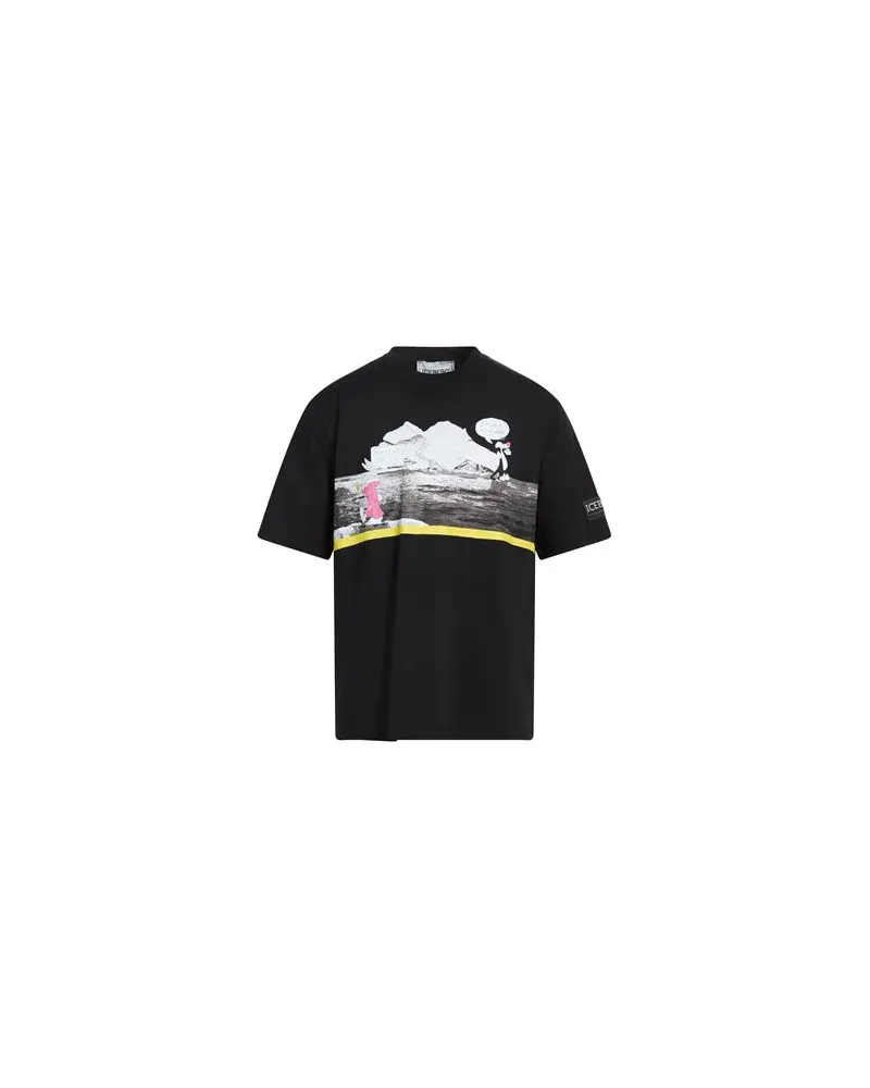 Iceberg T-SHIRT JERSEY - TOPS - T-shirtsauf YOOX.COM Schwarz