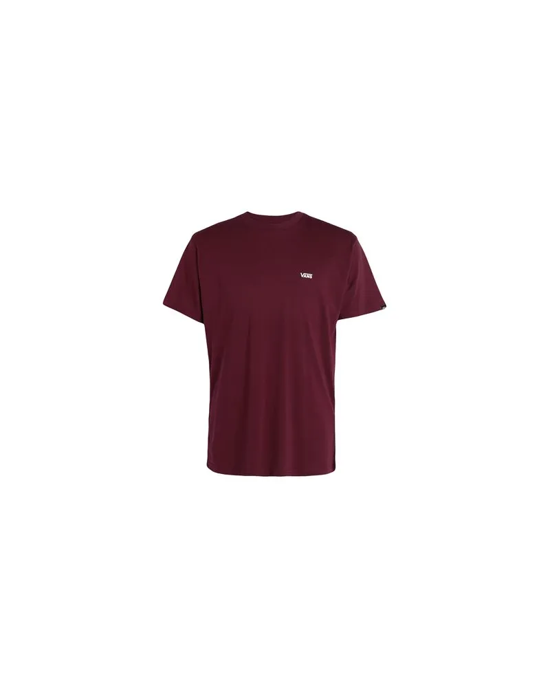 Vans MN LEFT CHEST LOGO TEE  - TOPS - T-shirtsauf YOOX.COM Bordeaux