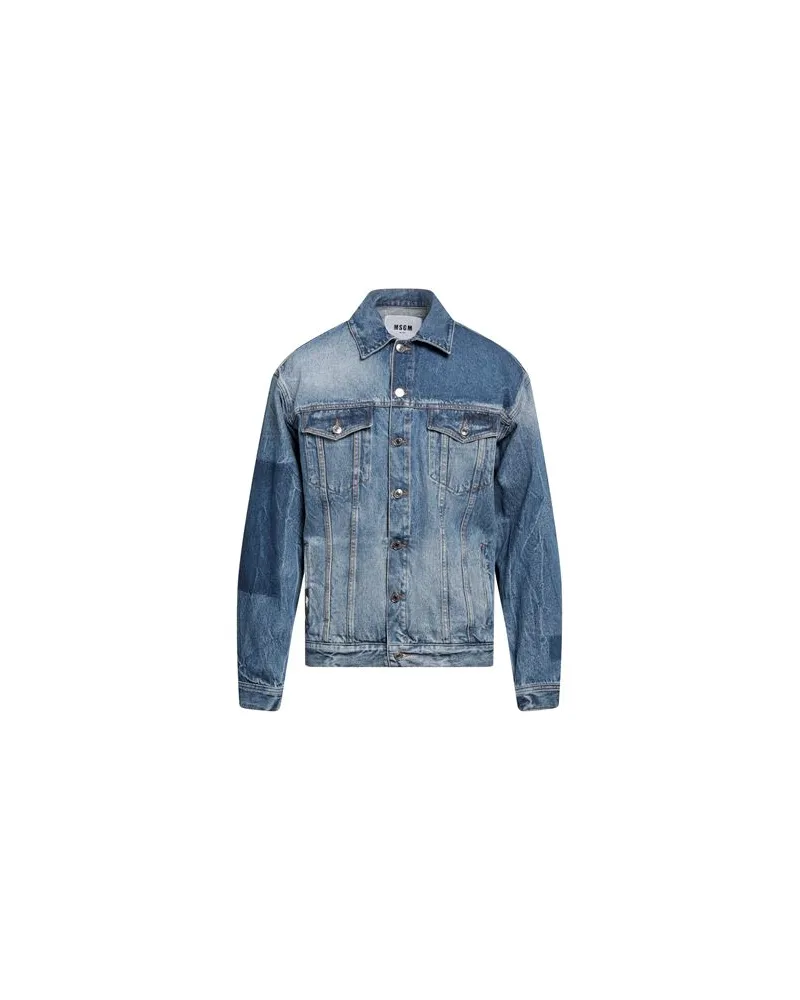 MSGM JACKEN & MÄNTEL - Jeansjacken/Mäntelauf YOOX.COM Blau