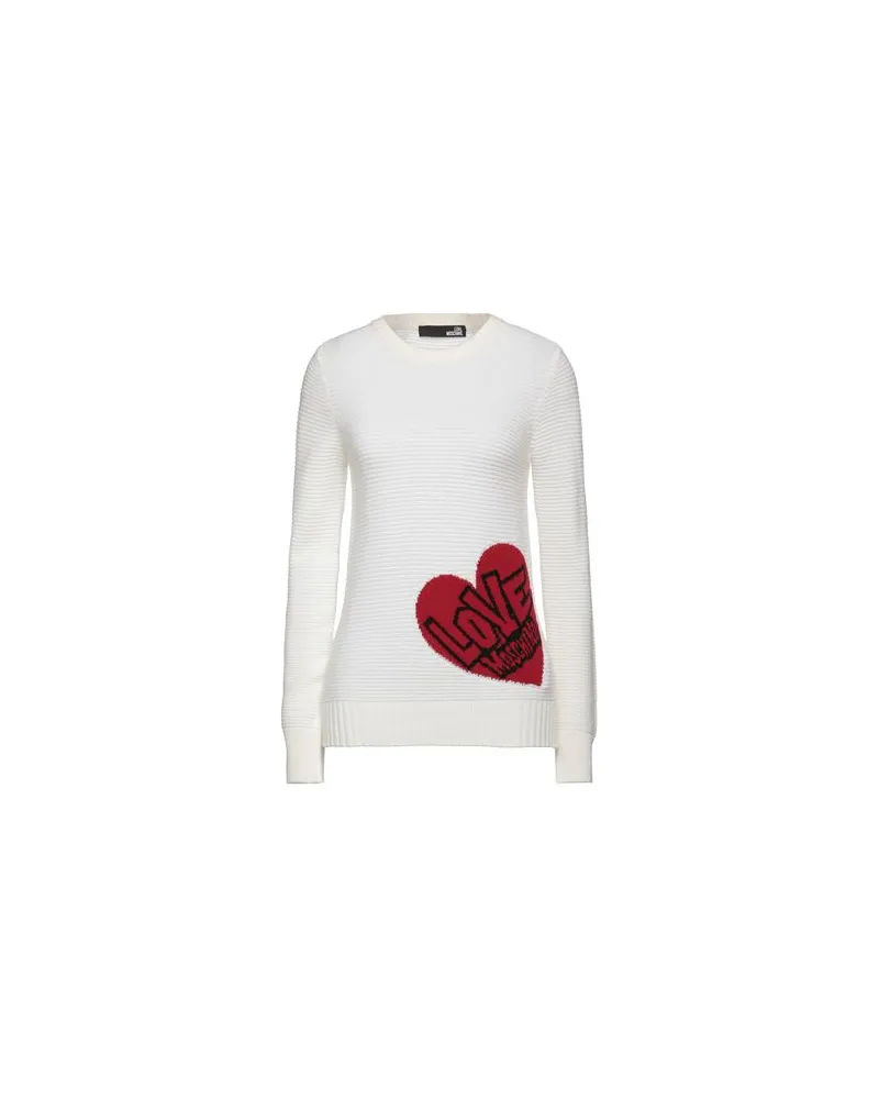 Moschino STRICKWAREN - Pulloverauf YOOX.COM Weiß