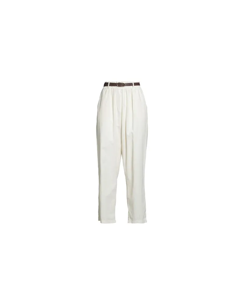 HAVEONE HOSEN & RÖCKE - Hosenauf YOOX.COM Cremeweiß