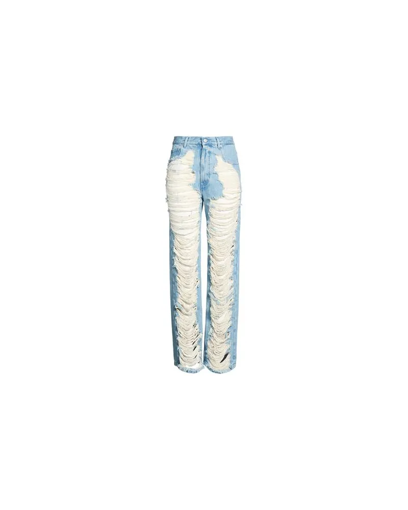 Maison Margiela HOSEN & RÖCKE - Jeanshosenauf YOOX.COM Blau