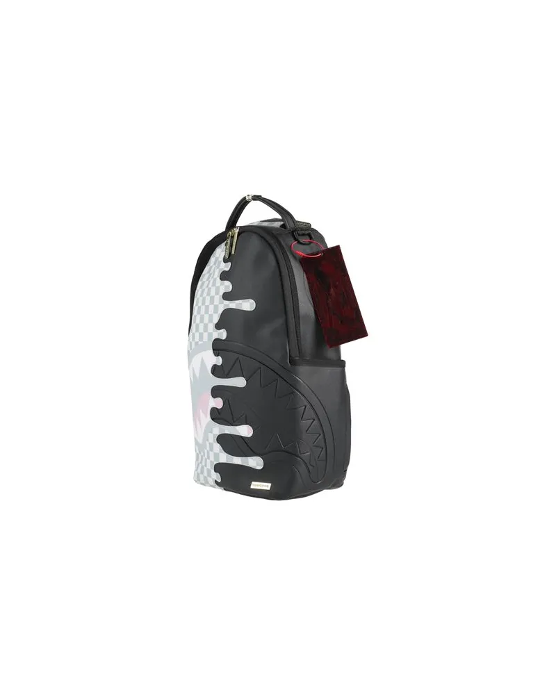 Sprayground CREAM CHECK UNFINISHED SHARK DLXSV BACKPACK  - TASCHEN - Rucksäckeauf YOOX.COM Schwarz