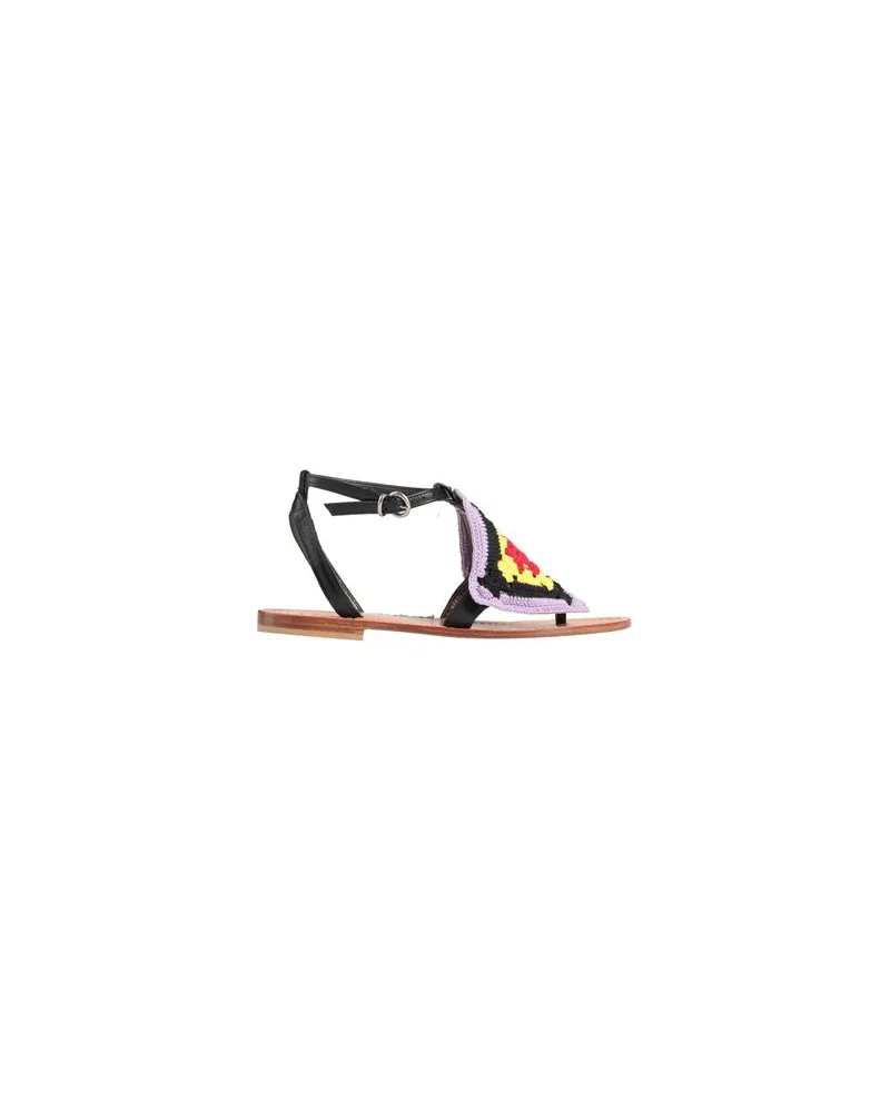 Lisa C SCHUHE - Zehentrennerauf YOOX.COM Schwarz