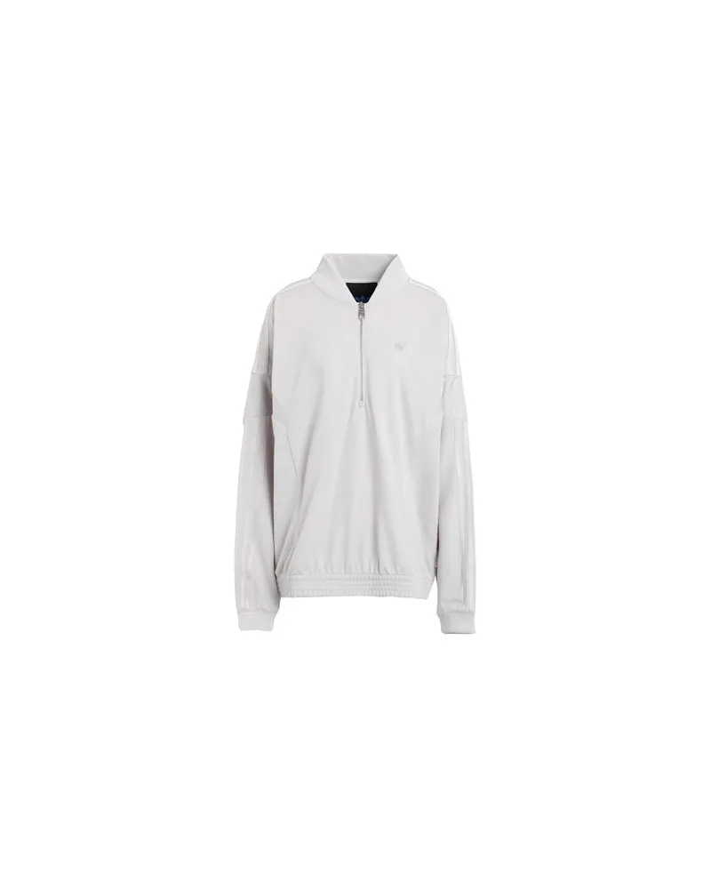 adidas CHLLNGR HZ CREW   - TOPS - Sweatshirtsauf YOOX.COM Hellgrau