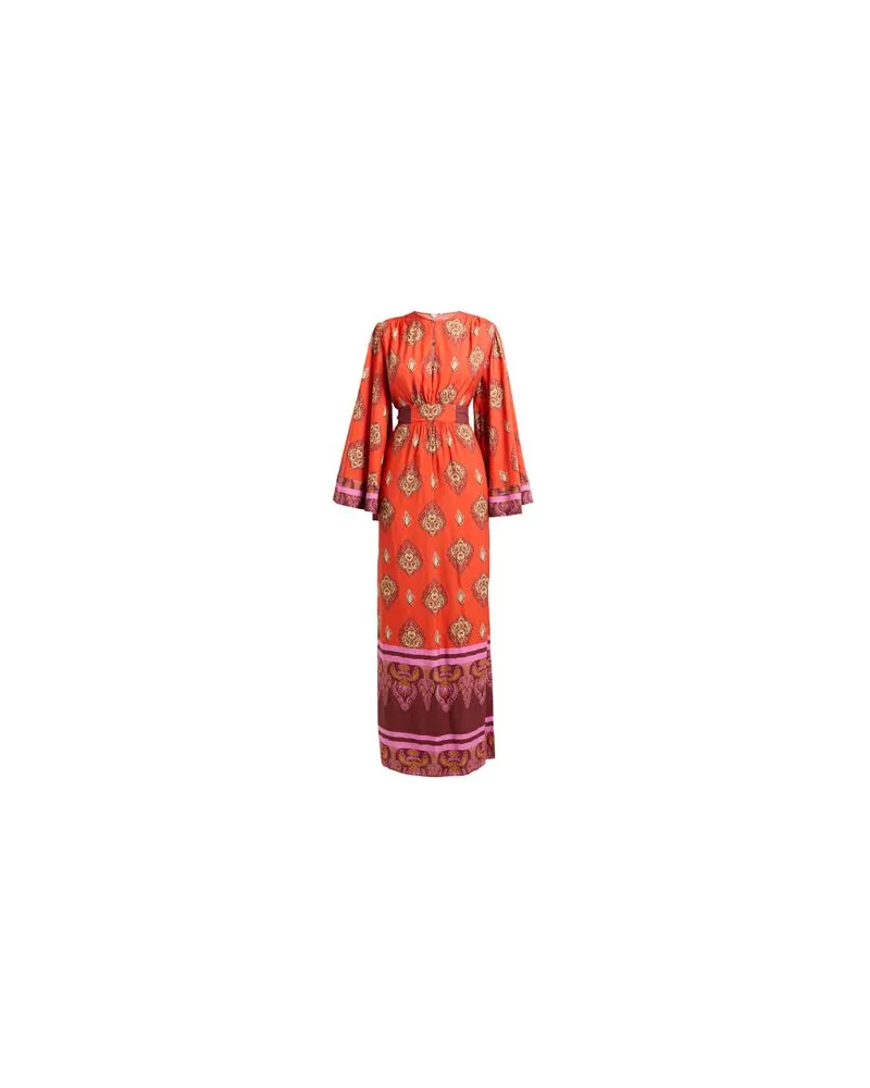Johanna Ortiz KLEIDER - Maxi-Kleiderauf YOOX.COM Tomatenrot