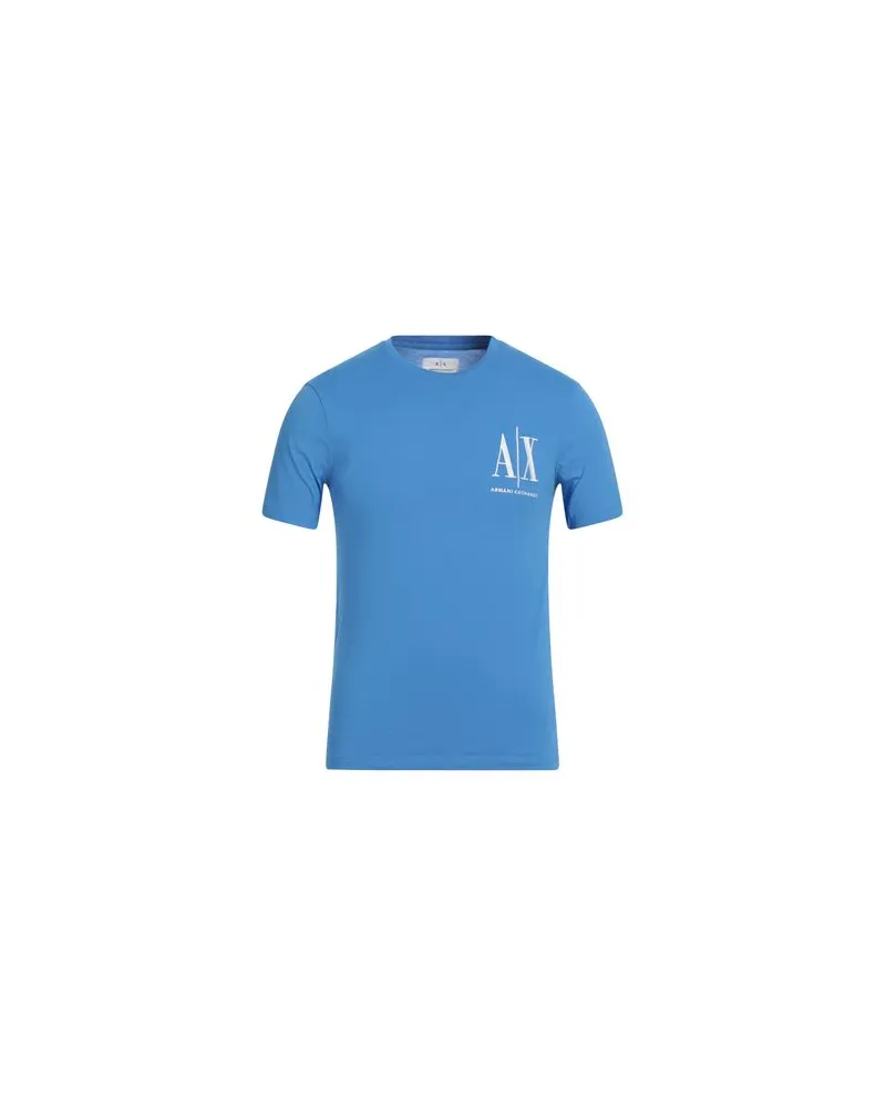 Armani Exchange ICON PERIOD - TOPS - T-shirtsauf YOOX.COM Azurblau