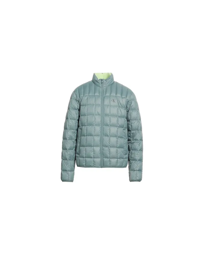 Calvin Klein JACKEN & MÄNTEL - Pufferjacken & Daunenjackenauf YOOX.COM Aquamarin