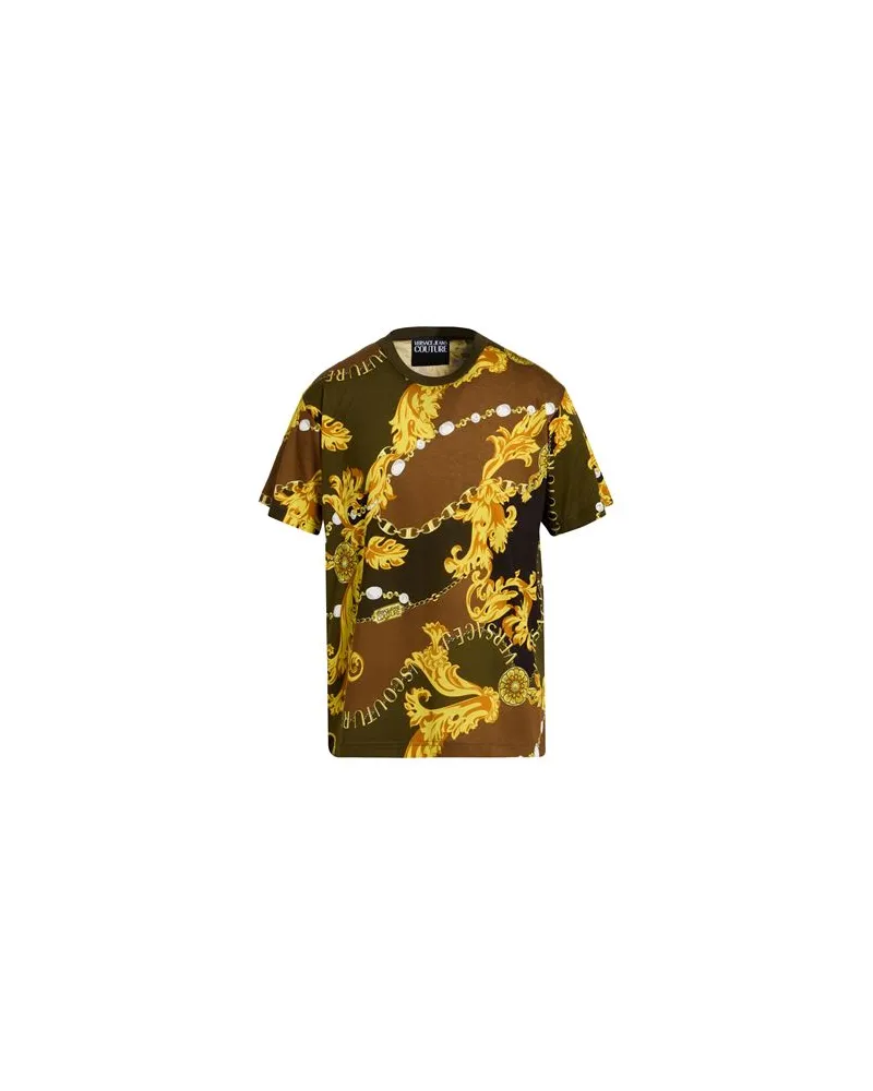 Versace Jeans TOPS - T-shirtsauf YOOX.COM Militärgrün