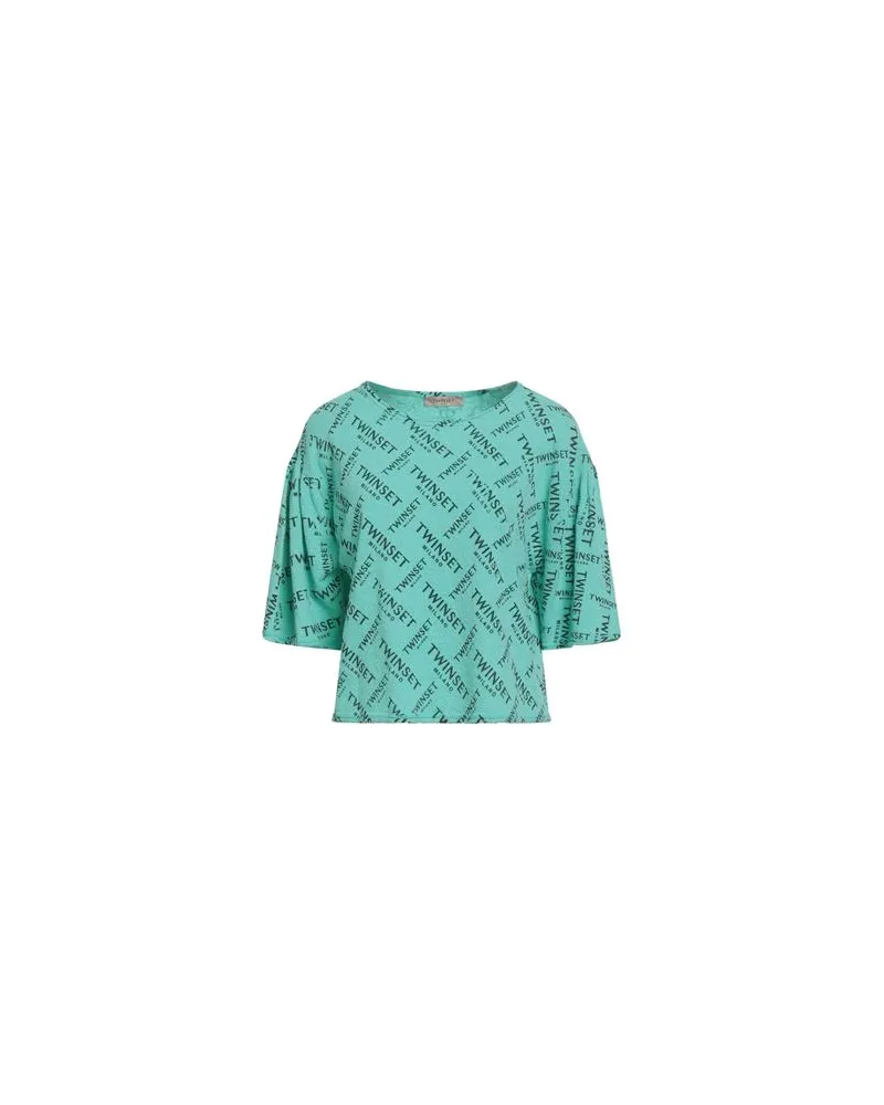 Twin-Set TOPS - Topsauf YOOX.COM Tūrkis