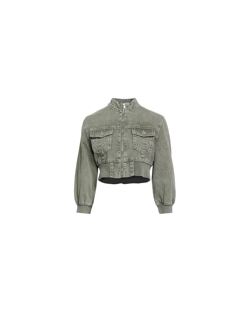 True Religion JACKEN & MÄNTEL - Jeansjacken/Mäntelauf YOOX.COM Salbeigrün