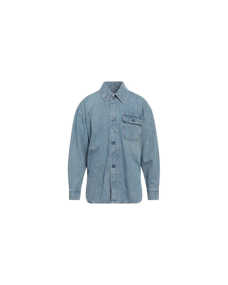 American Vintage TOPS - Jeanshemdenauf YOOX.COM Blau