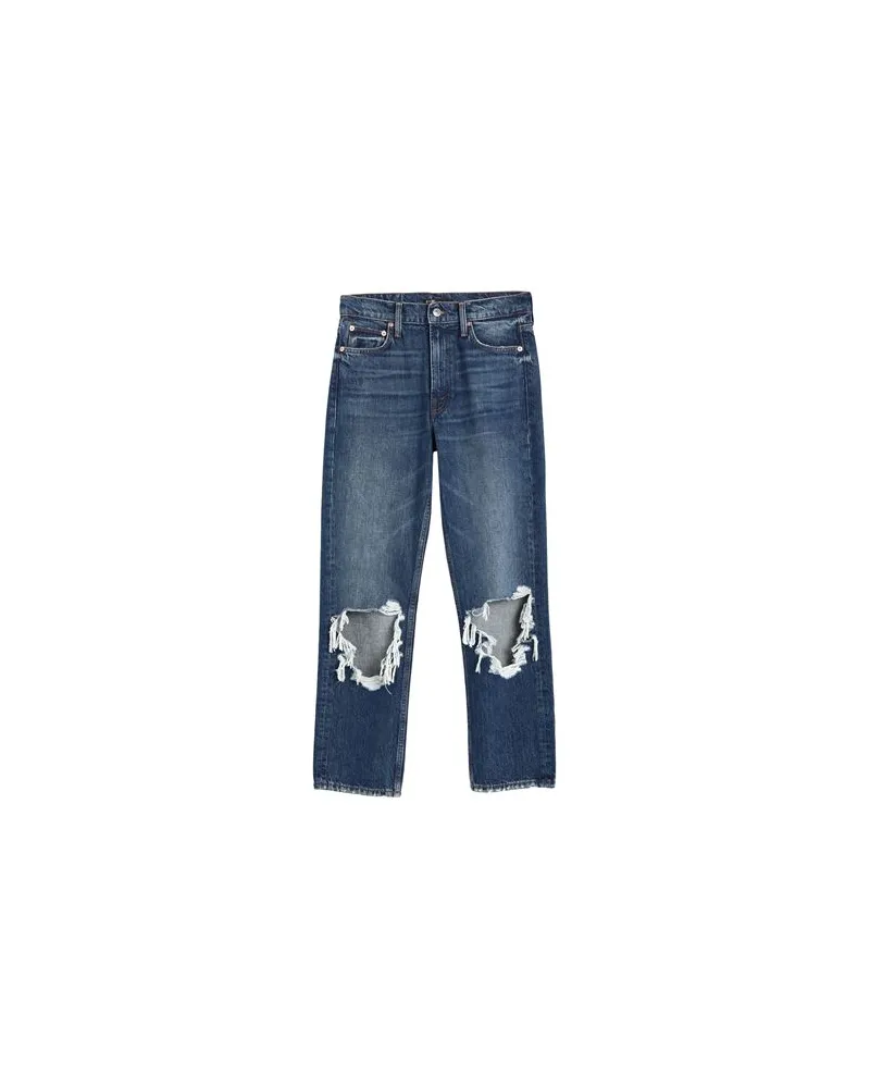 Maje HOSEN & RÖCKE - Jeanshosenauf YOOX.COM Blau
