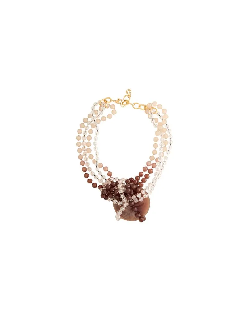 Luisa Spagnoli SCHMUCK und UHREN - Halskettenauf YOOX.COM Beige
