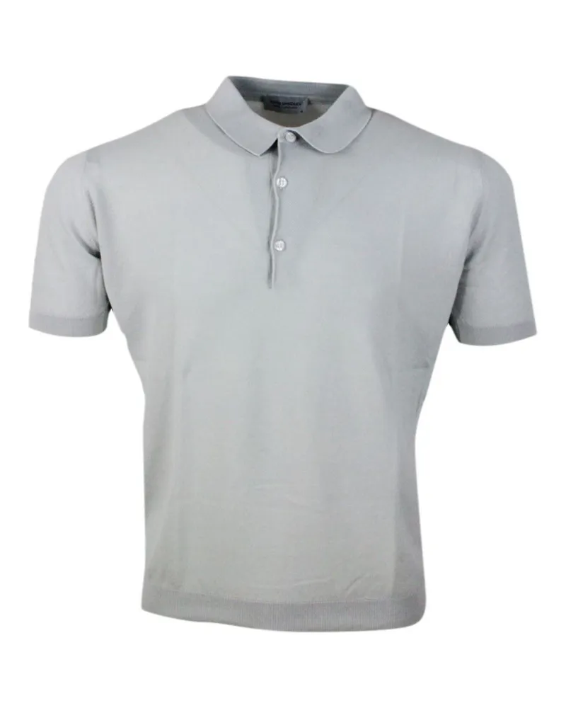 John Smedley Poloshirt Grau